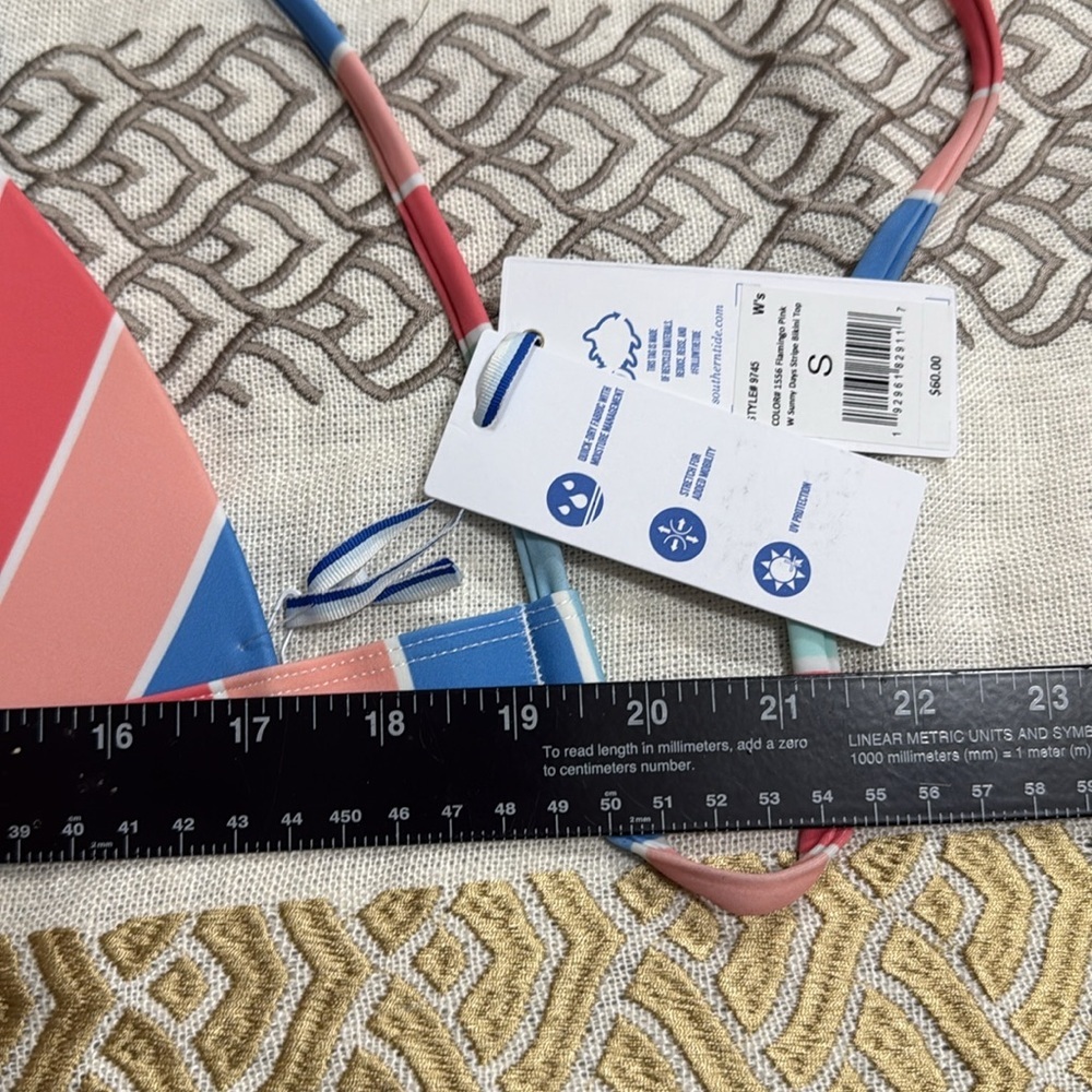 (L1) SOUTHERN TIDE, Colorful Striped Bikini Top, sizes S, XS - Picture 7 of 10